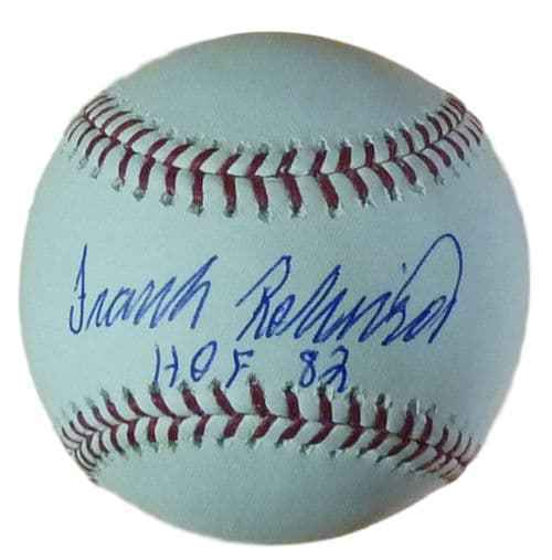 Frank Robinson Autographed Baltimore Orioles OML Baseball HOF JSA 12946 product image 1, provided for visual reference and