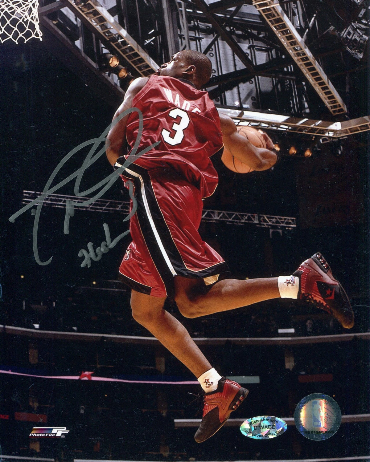 Dwyane Wade Autographed Rookie Challenge "Flash" 8x10 Photo product image 1, provided for visual reference and product