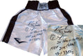 Riddick Bowe Autographed Boxing Trunks (JSA) product image 1, provided for visual reference and product detail review