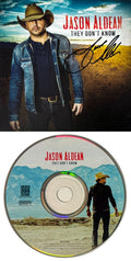 Jason Aldean signed 2016 They Don't Know Album Cover Booklet w/ CD & Case – COA product image 1, provided for visual