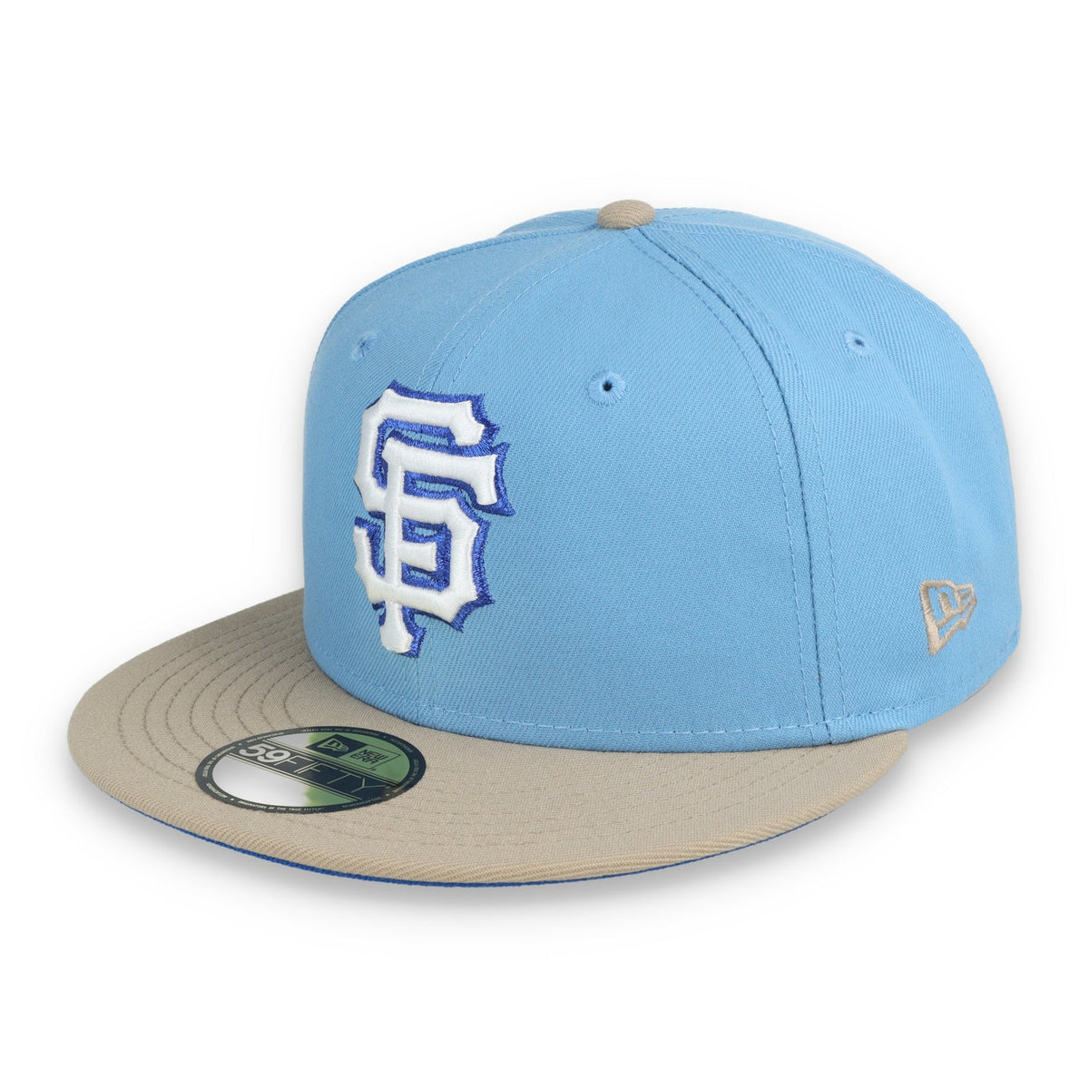 New Era San Francisco Giants 2012 World Series Side Patch 59FIFTY Fitted Hat-Sky Blue/Camel product image 3, provided for