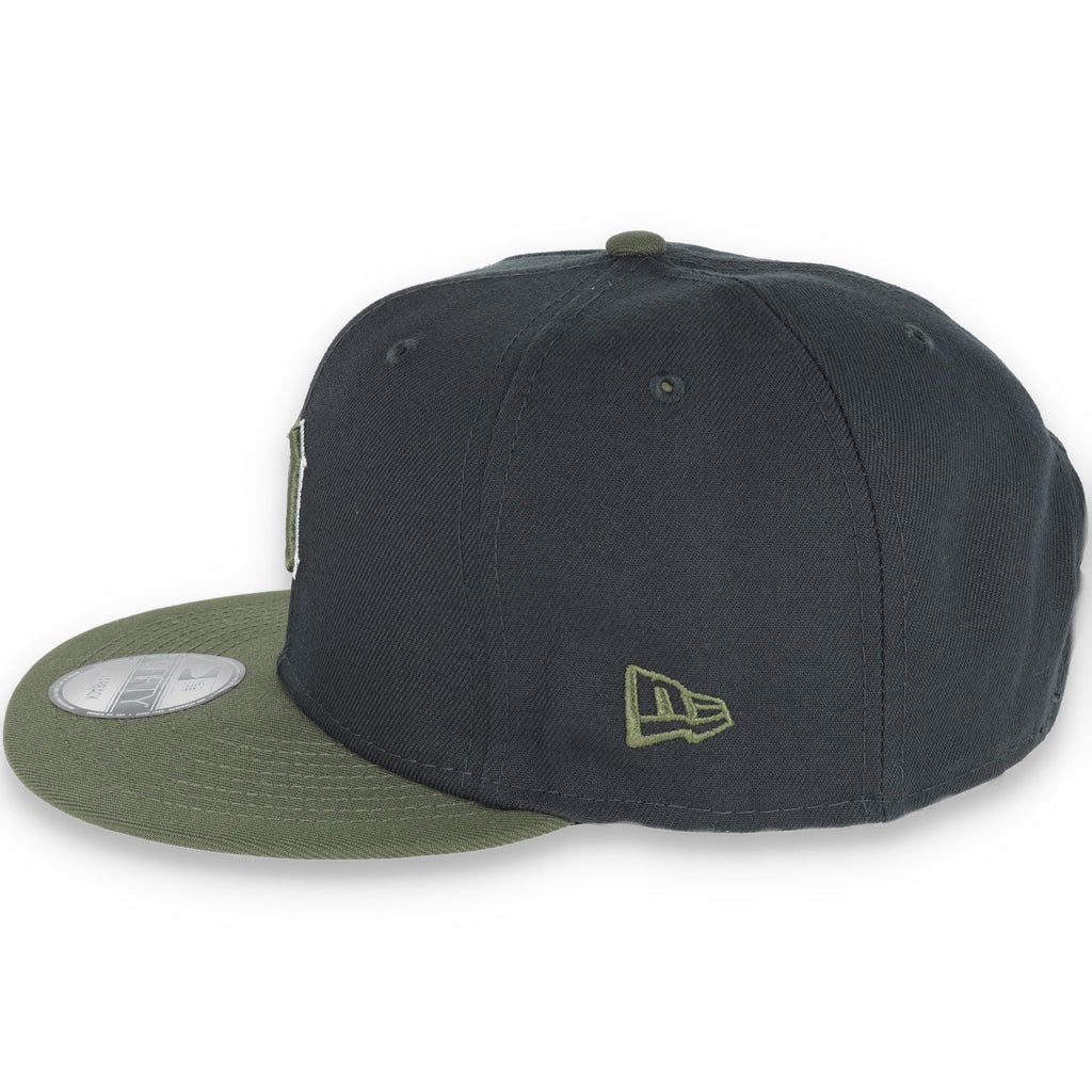 New Era Detroit Tigers 2-Tone Color Pack 9FIFTY Snapback Hat- Grey/Olive product image 4, provided for visual reference and