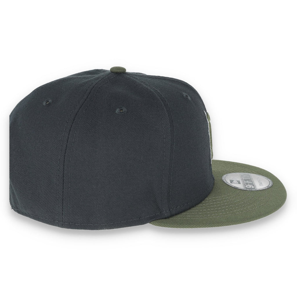 New Era Detroit Tigers 2-Tone Color Pack 9FIFTY Snapback Hat- Grey/Olive product image 6, provided for visual reference and